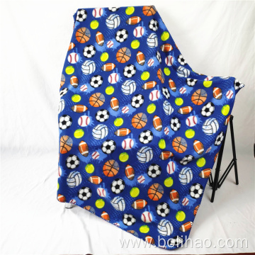 The Best Quality 100% Polyester Fleece Polar Blanket Polar Fleece Blanket Full Printing